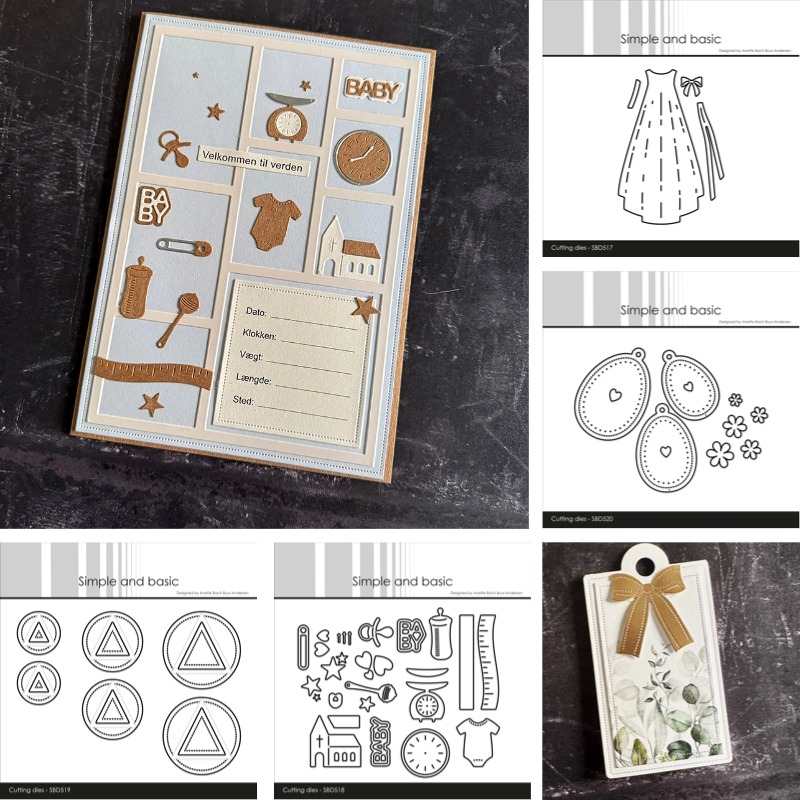 Baby Clothing Icon - Cetakan Logam untuk Kerajinan Ikon Gaun