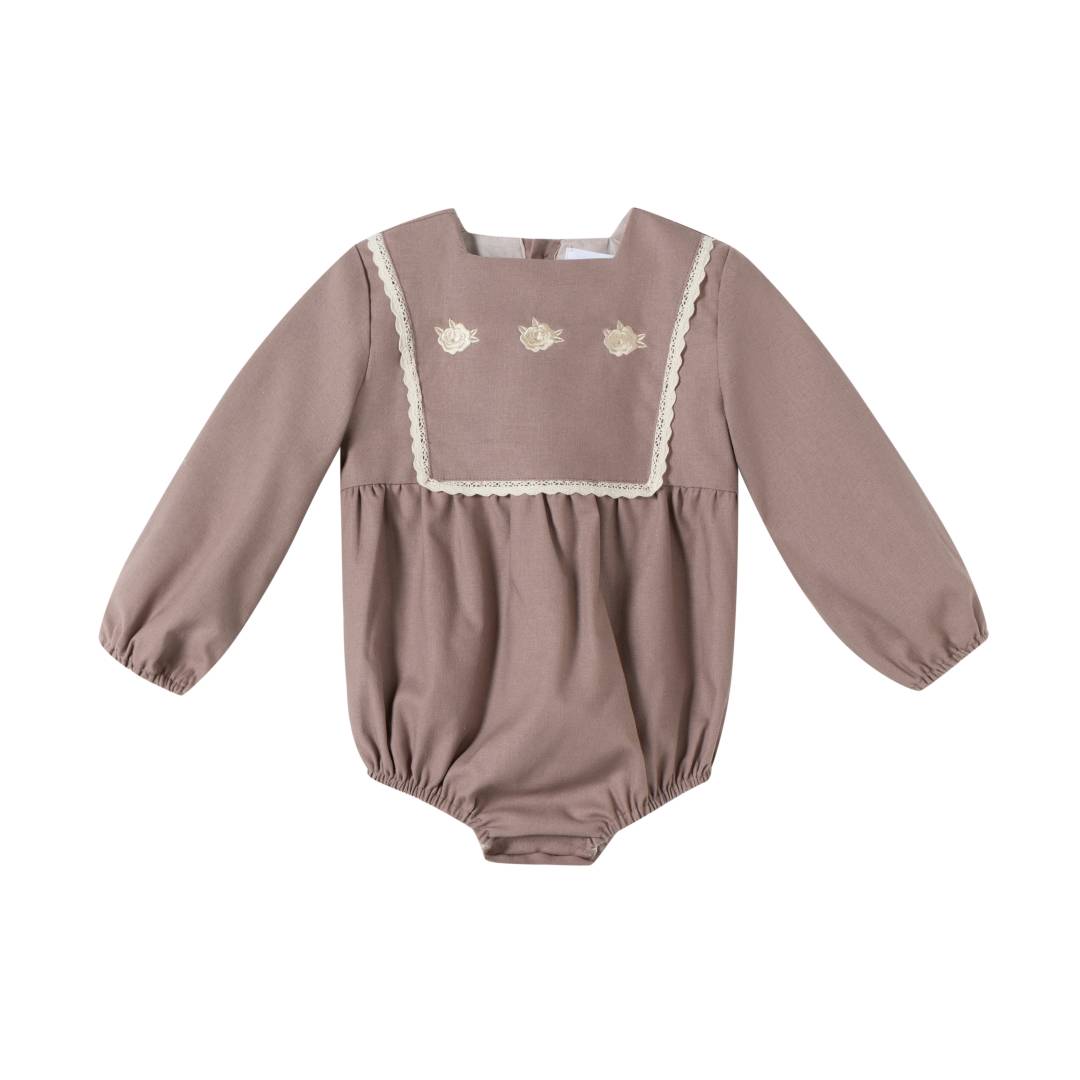 Baby Clothing High Quality - Baju Bayi Katun Linen Bordir Romper