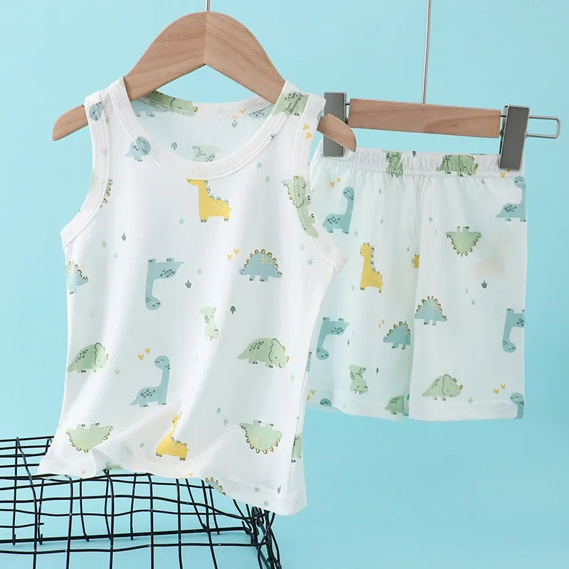 Baby Clothing Deals - Setelan Rompi Katun Bambu Anak-anak Pakaian