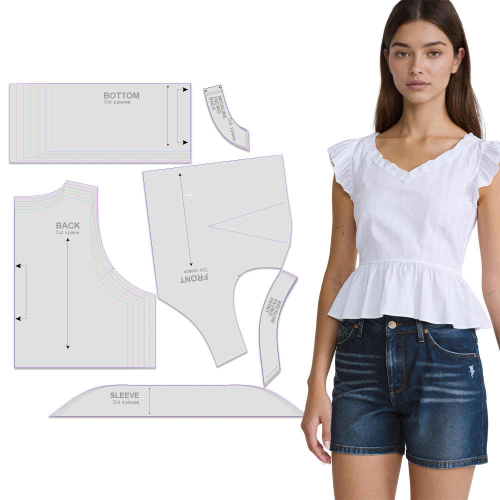 Baby Clothing Patterns - Pola jahit untuk atasan wanita dalam
