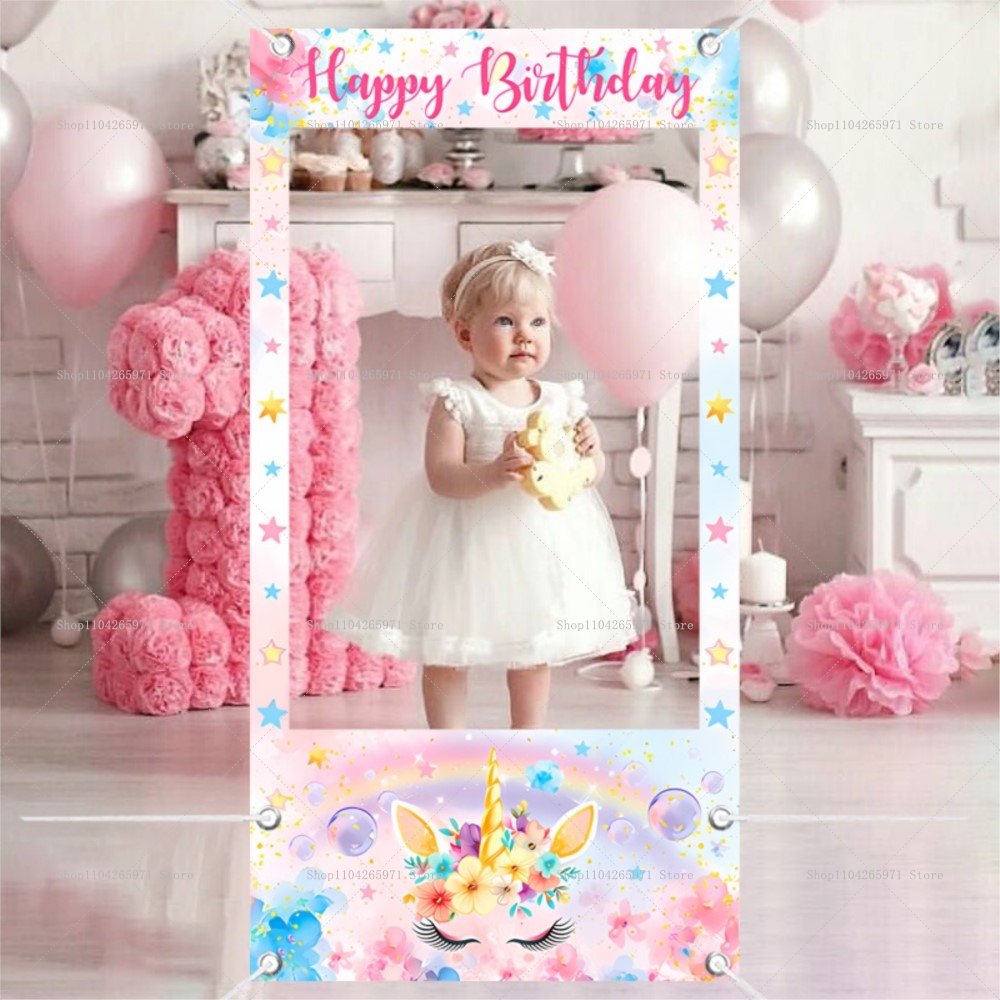 Baby Clothing Easter - Alat Peraga Bingkai Foto Tema Unicorn