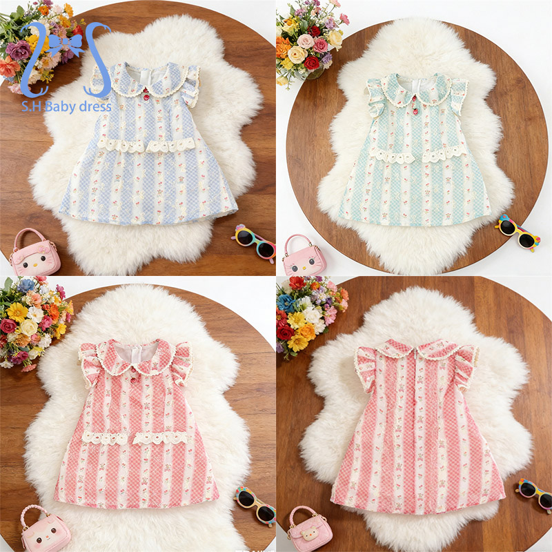 Baby Clothing H&M - Gaun Bayi Perempuan Motif Bunga Vintage