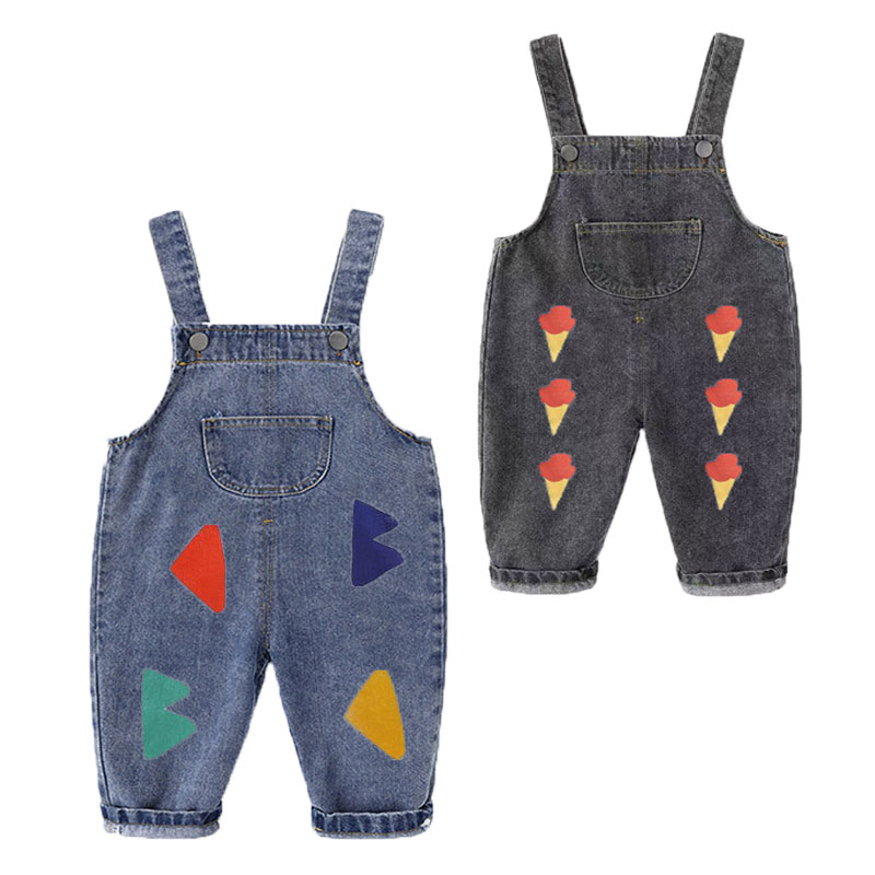 Baby Overall Denim - Terusan Musim Semi Musim Gugur Musim
