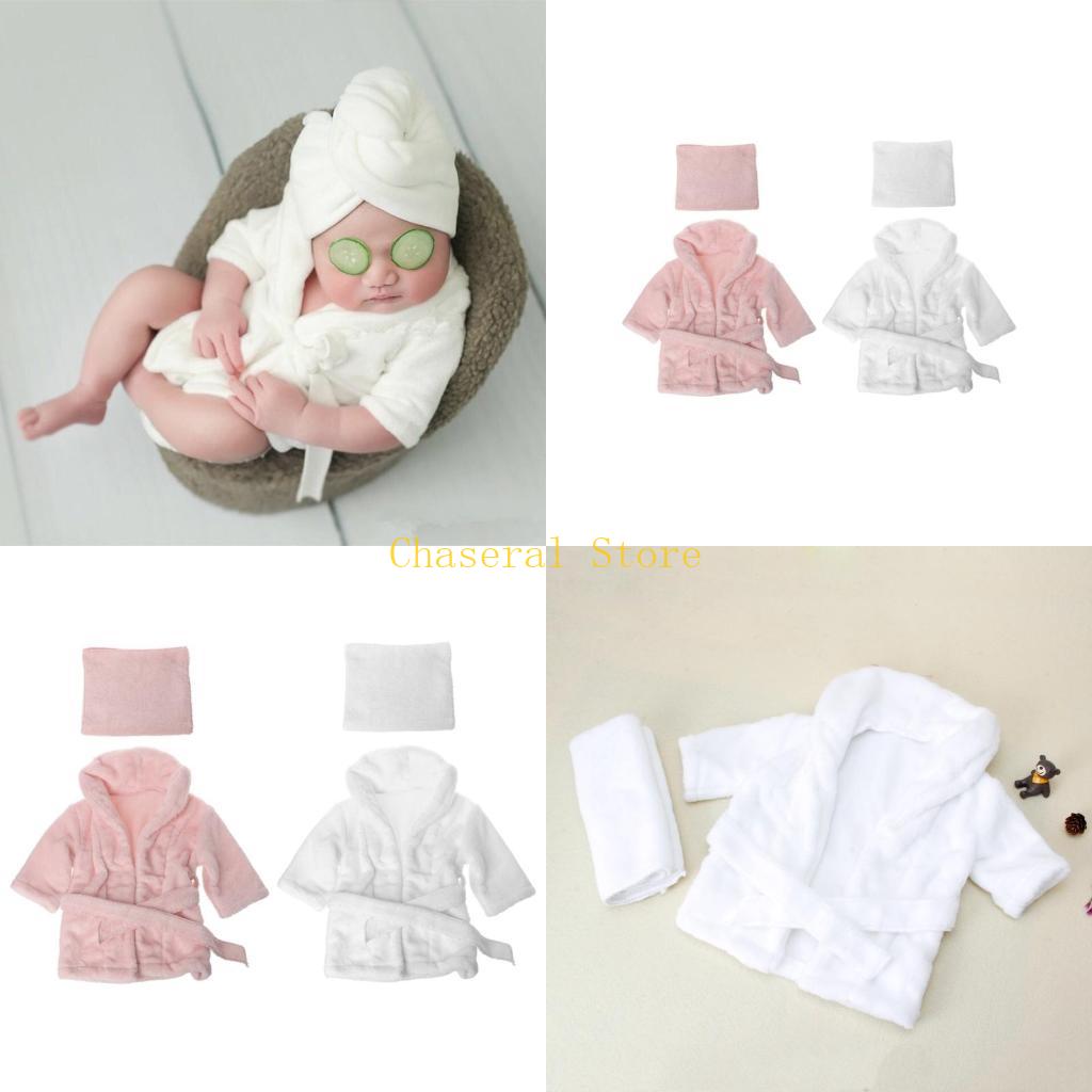 Baby Clothing Us - E7CE Jubah Mandi Bayi Baru Handuk