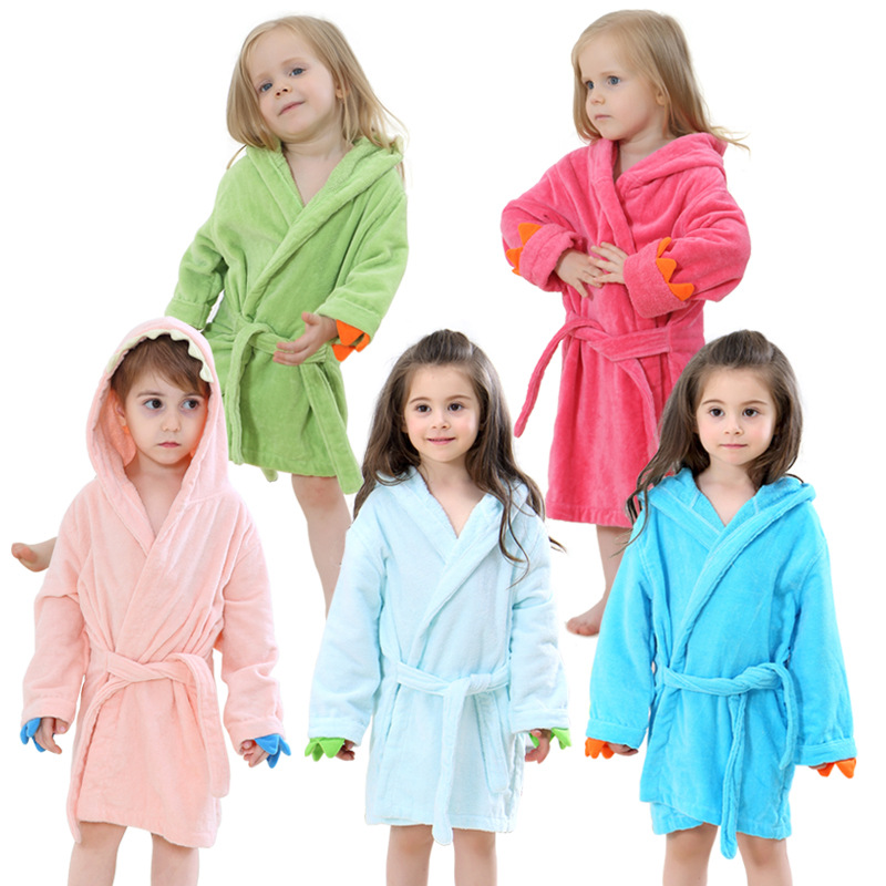 Baby Clothing Factory Shop - Jubah Mandi Anak-anak Bertudung Desain Kaki
