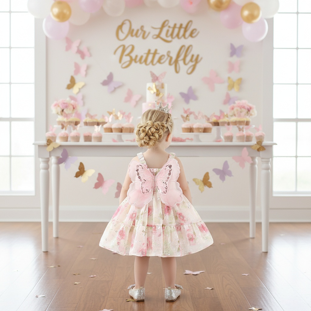 Gaun Selempang Bunga Kupu-Kupu - Baby Clothing H&M ulasan dan harga