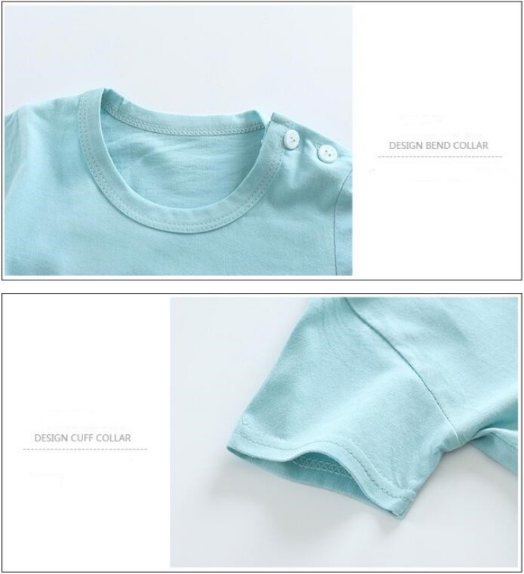 Kaus Katun + Celana Pendek Set - Baby Clothing Deals ulasan dan harga