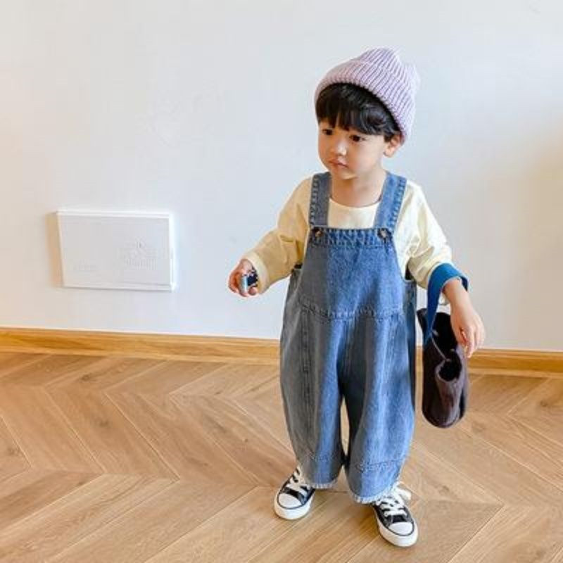 Celana kaki lebar longgar anak - Baby Overall Denim ulasan dan harga