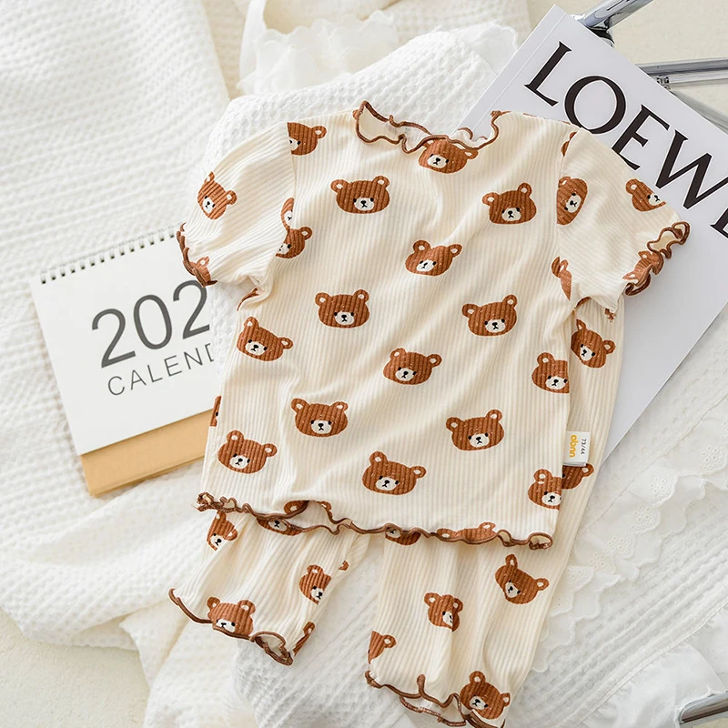 Set Piyama Kasual Kartun Katun - Baby Clothing Deals ulasan dan harga