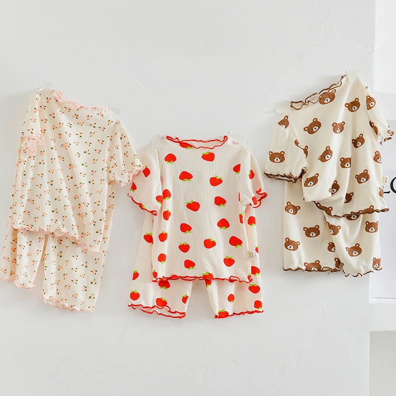 Set Piyama Kasual Kartun Katun - Baby Clothing Deals ulasan dan harga