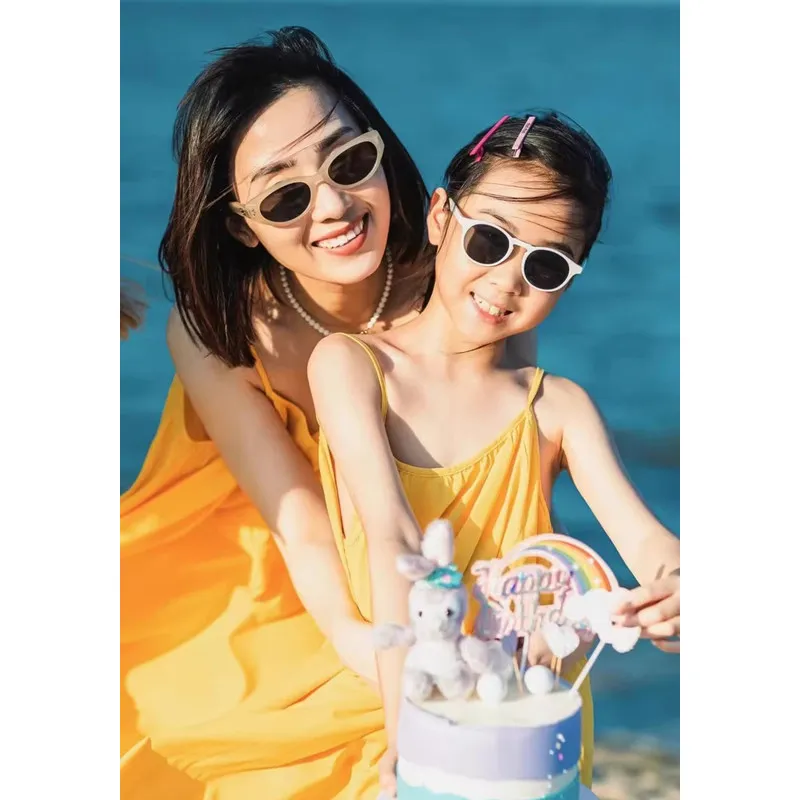 Gaun Pakaian Pantai Cocok Ibu  - Baby Yellow Clothing Women ulasan dan harga