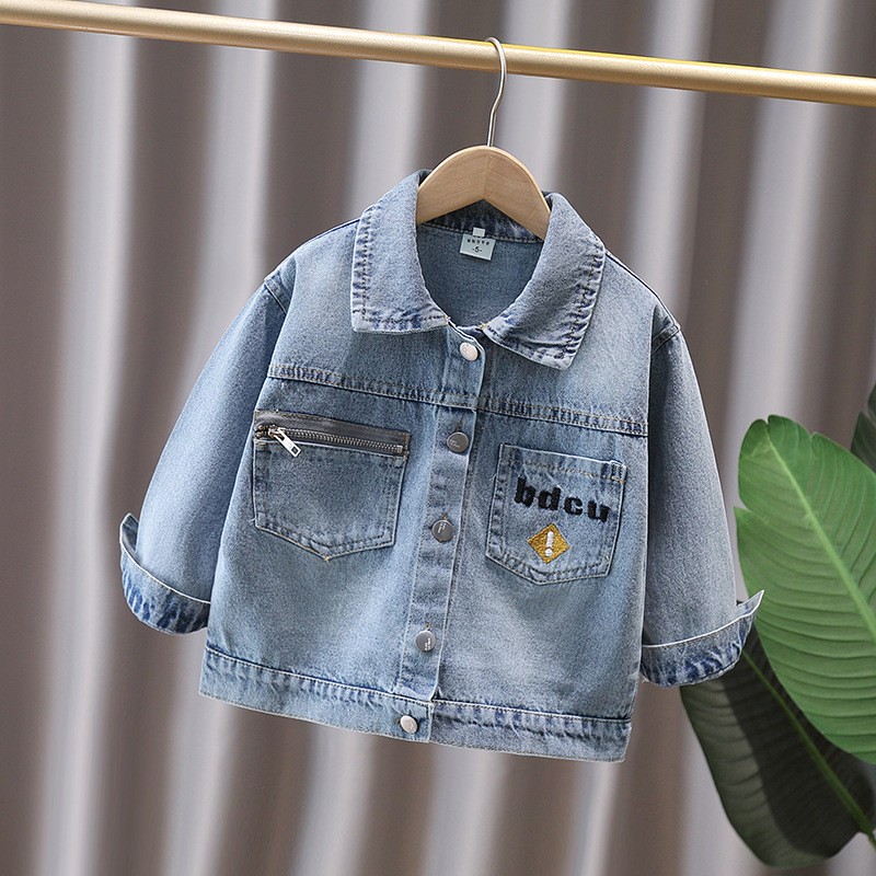 Jaket Denim Anak Bayi Gaya Luc - Baby Clothing Us ulasan dan harga