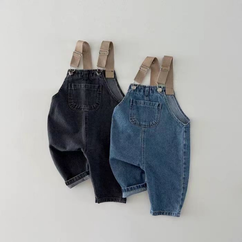 HY230201 Gaya Korea 2025 Blok  - Baby Overall Denim ulasan dan harga
